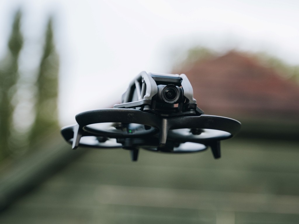 the DJI Avata drone in flight