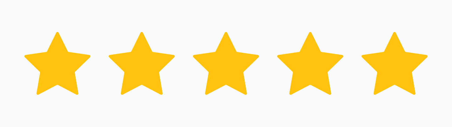 5 gold stars